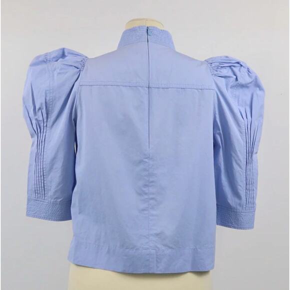 Chloé Pleated Cotton Top - Picture 4 of 8